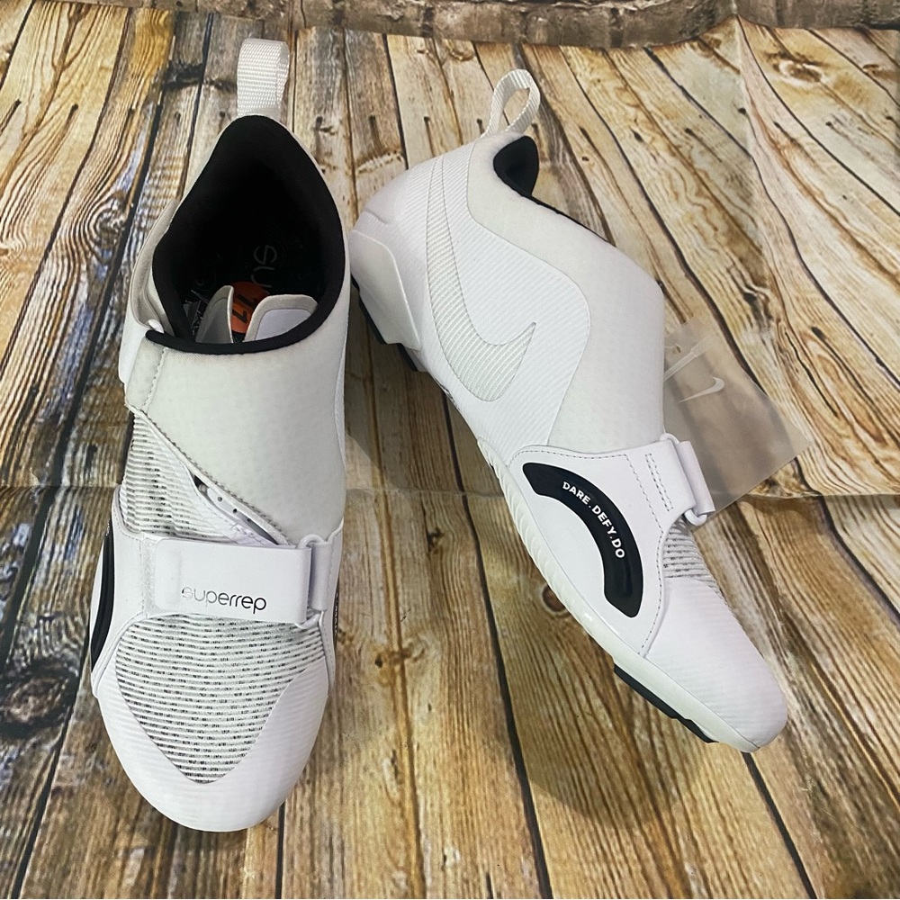 Nike SuperRep Indoor Cycling Cleats White/Black (Cleats Included) Multi …